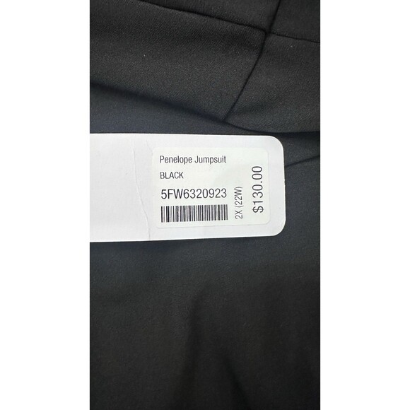 Soft Surroundings Penelope Wide Leg Jumpsuit Women's 2X Black Sleeveless Classic - Picture 8 of 12